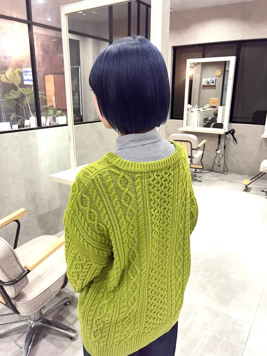 ショート カラー バレイヤージュ ブリーチ ケアブリーチ ダブルカラー イヤリングカラー 長谷川 湧のヘアスタイル