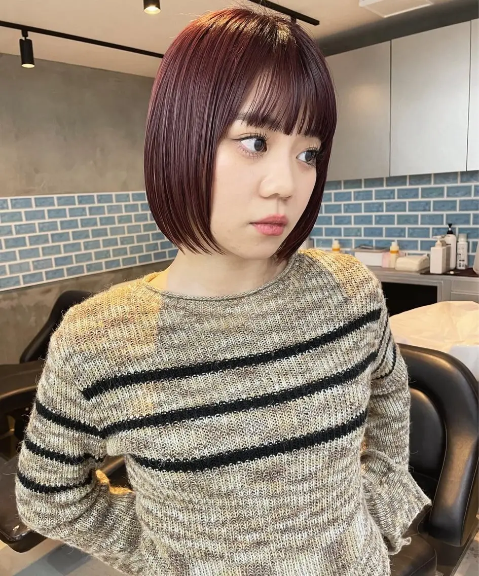 ミディアム カラー トリートメント ヘアカラー 🌀嵐士 /夏似合わせカラーのヘアスタイル