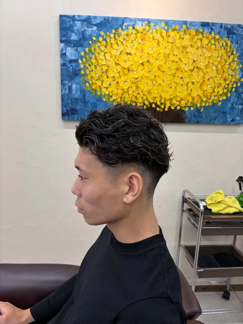 カラー パーマ メッシュ カット ヘアカラー 川合 泰世のヘアスタイル