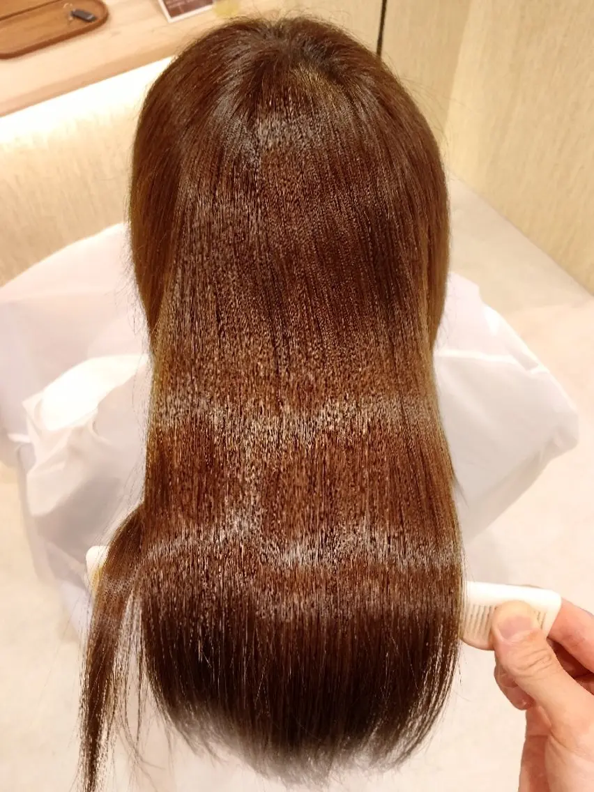 ロング カット ヘアカラー トリートメント ヘッドスパ 渋谷頭浸浴|畑中| 【美女が沼る和空間】のヘアスタイル