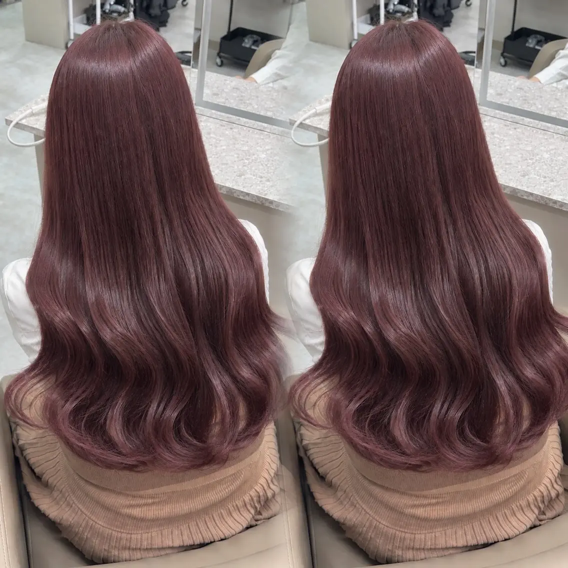 ロング ヘアカラー トリートメント 透明感/艶カラー 🎀Kanonのヘアスタイル