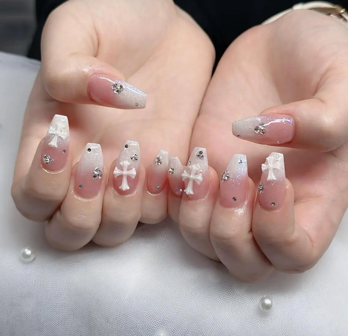 ネイル フレンチネイル ジェルネイル ハロウィン 韓国ネイル マグネットネイル ハンドネイル H.baby Nail Salonのネイルデザイン