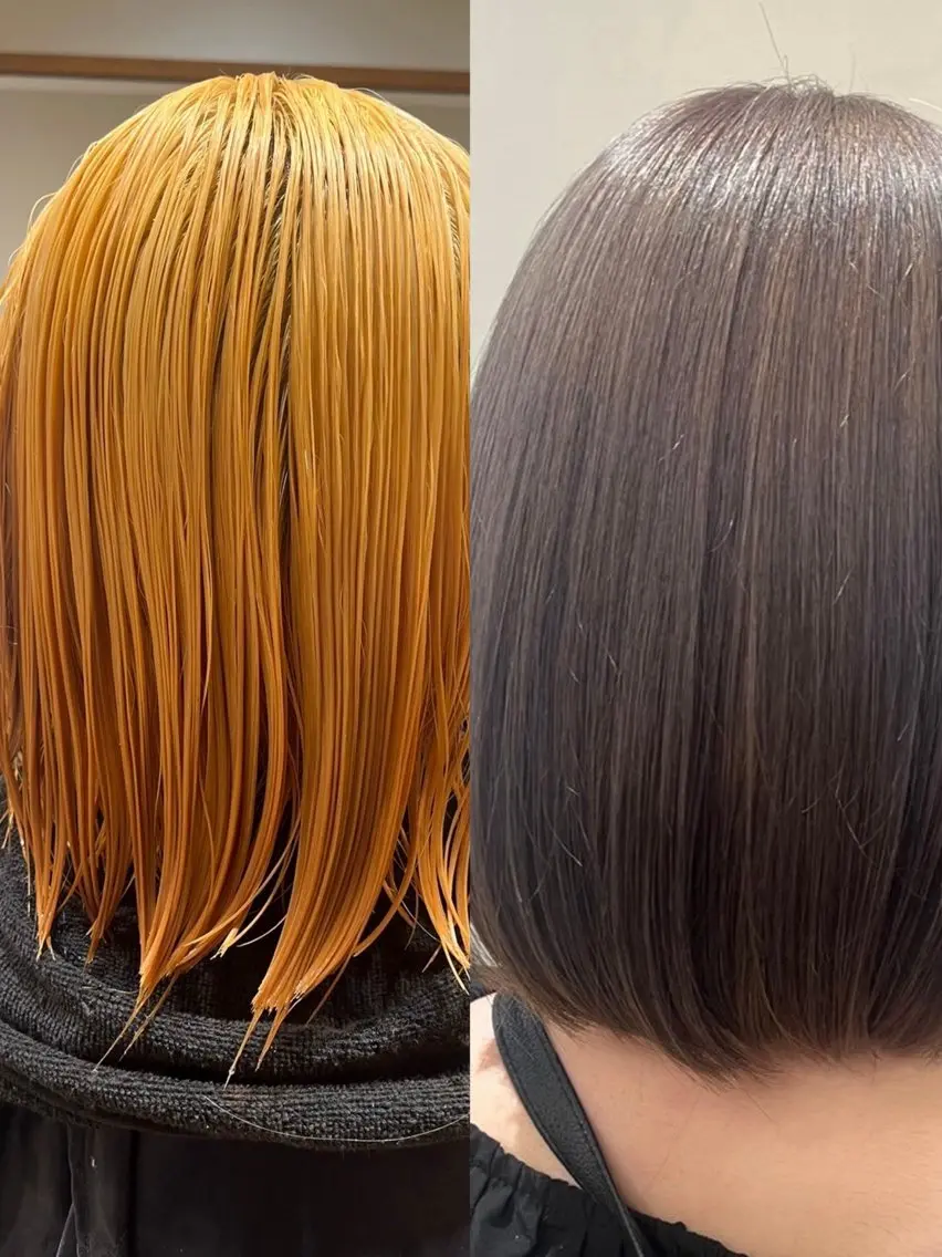 ミディアム ヘアカラー neolive emのヘアスタイル