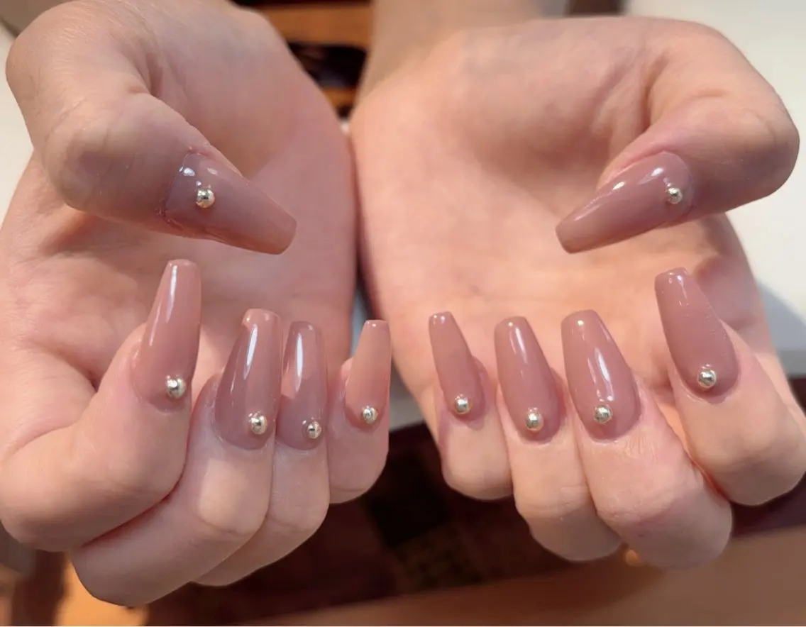 ネイル アートネイル オーロラネイル チークネイル 長さ出し フレンチネイル ハンドネイル ハンドケア Yumi Nail Seiのネイルデザイン