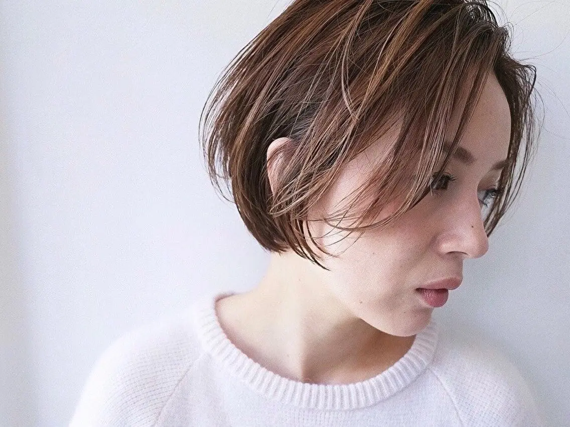 《クセ毛がツルツル仕上がり》うるおい美髪ストレート＋カット ￥15,050の写真