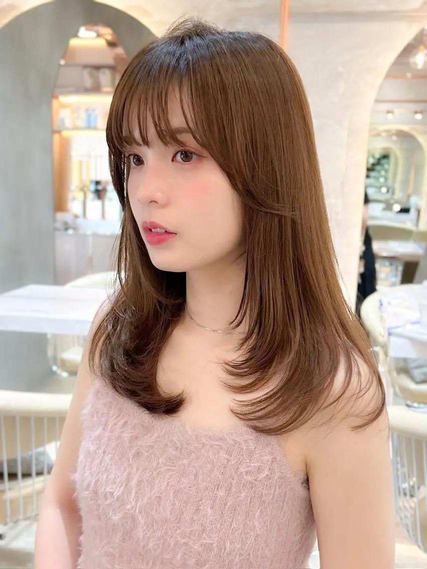 【人気No.3】ワンカールで可愛いレイヤーカット💙+透明感カラー🐚+当店1番人気3step TRの写真