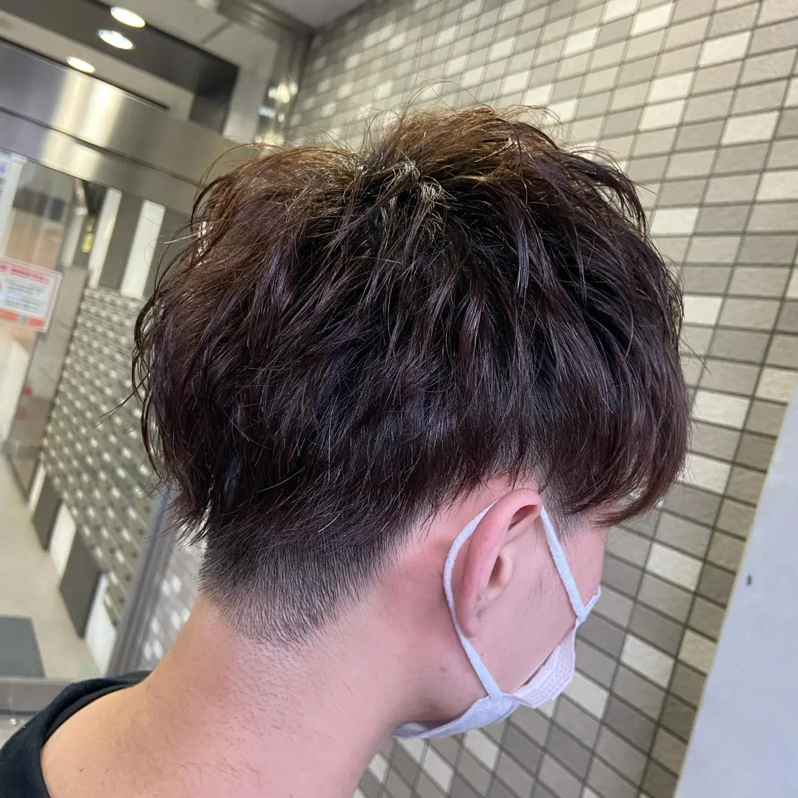 ショート カラー メンズ ツーブロック カット ヘアカラー 💜推しインナー カラー/菊池柊真💜のヘアスタイル