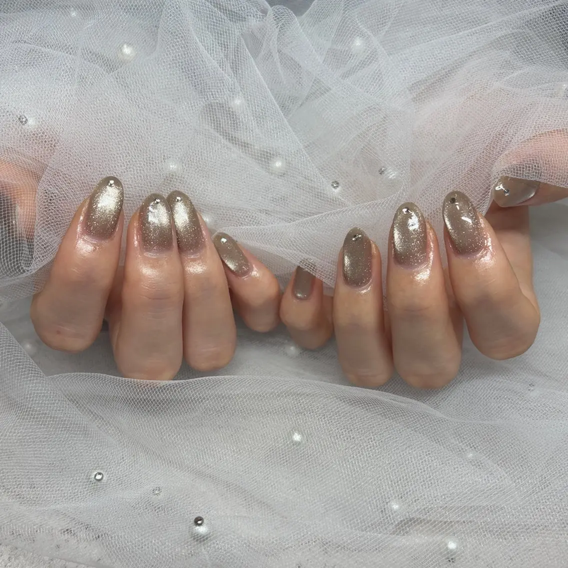 他店オフあり💅大人気うるうる💎マグネットネイルの写真