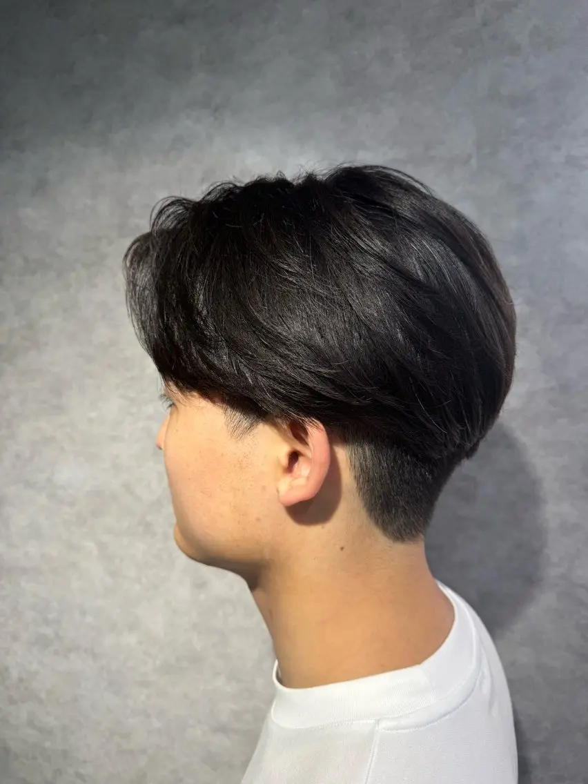 🌀メンズカット+ニュアンスパーマ🌀(クリームパーマで毛流れつくりながら横の浮き癖解消)の写真