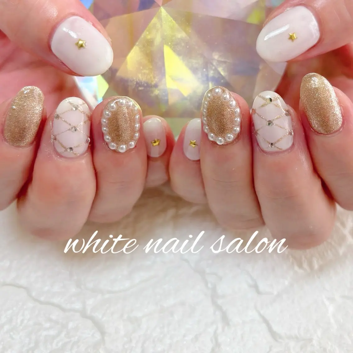 ネイル フットネイル ハンドネイル white nail salonのネイルデザイン
