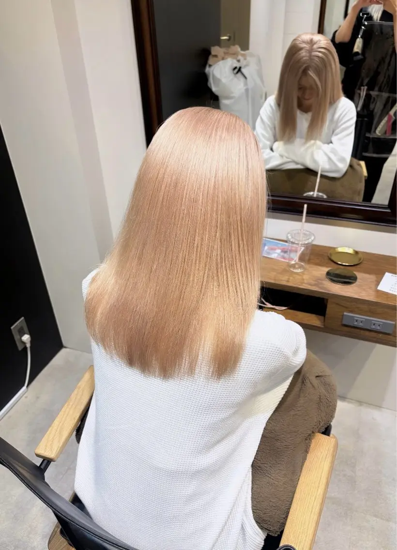 ロング ヘアカラー トリートメント ⠀ hinaのヘアスタイル