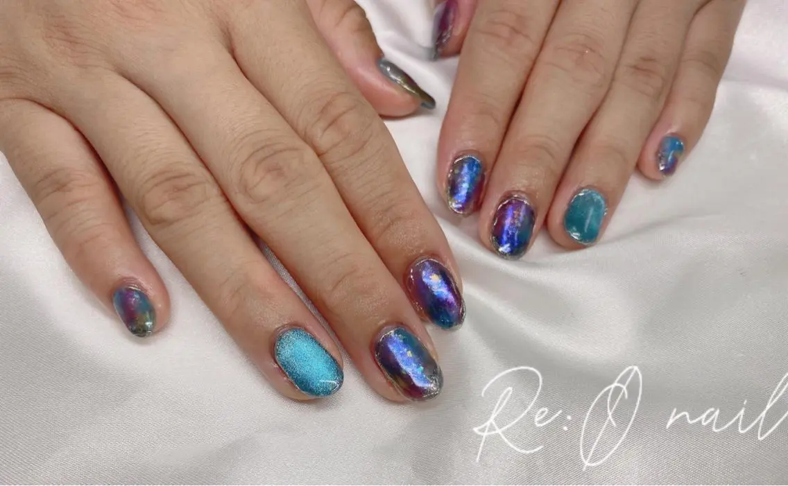 ネイル ニュアンスネイル ハンドネイル Re:Ø nail 🩵TSUJIのネイルデザイン