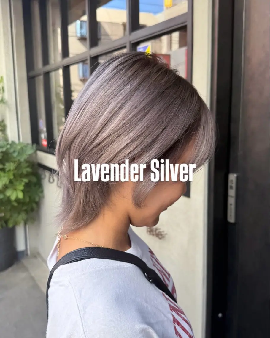 ミディアム カラー ラベンダーカラー シルバー カット ヘアカラー トリートメント 韓国・ナチュラル特化 naoki.のヘアスタイル