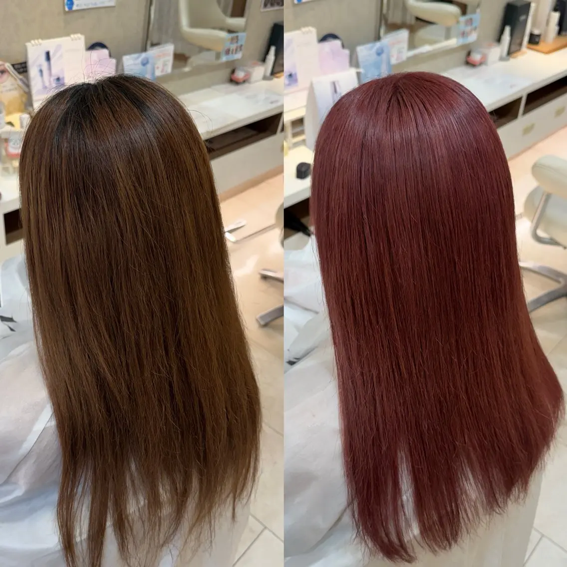 ロング カラー ヘアカラー 岡部 葵のヘアスタイル