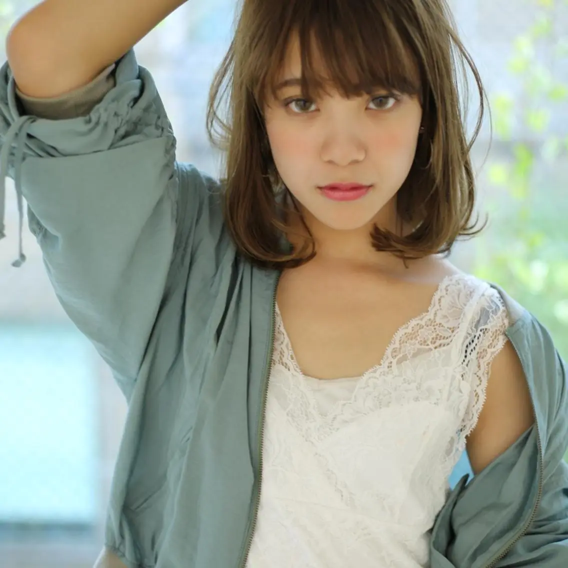 ミディアム 森 啓之のヘアスタイル