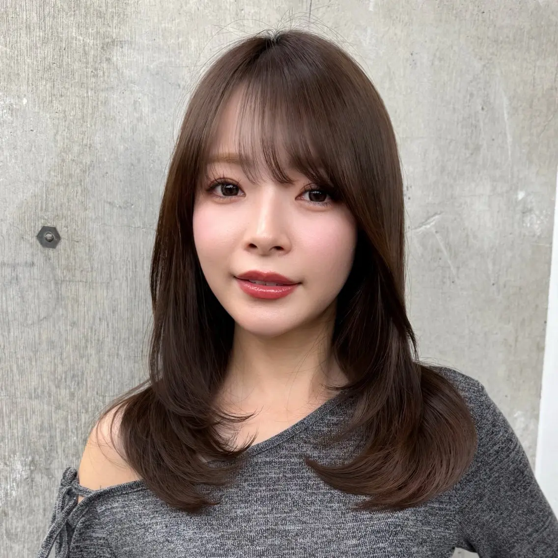 ミディアム カラー レイヤー🐏髪質改善 /透明感/みっきーのヘアスタイル