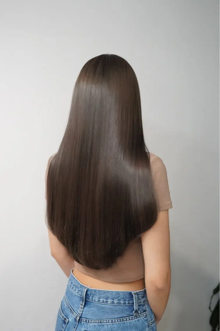 ロング カラー ブリーチ 透明感カラー グレージュ ブリーチなしカラー 髪質改善 カット ヘアカラー トリートメント 赤み消し/透明 感カラー🫧みらいのヘアスタイル