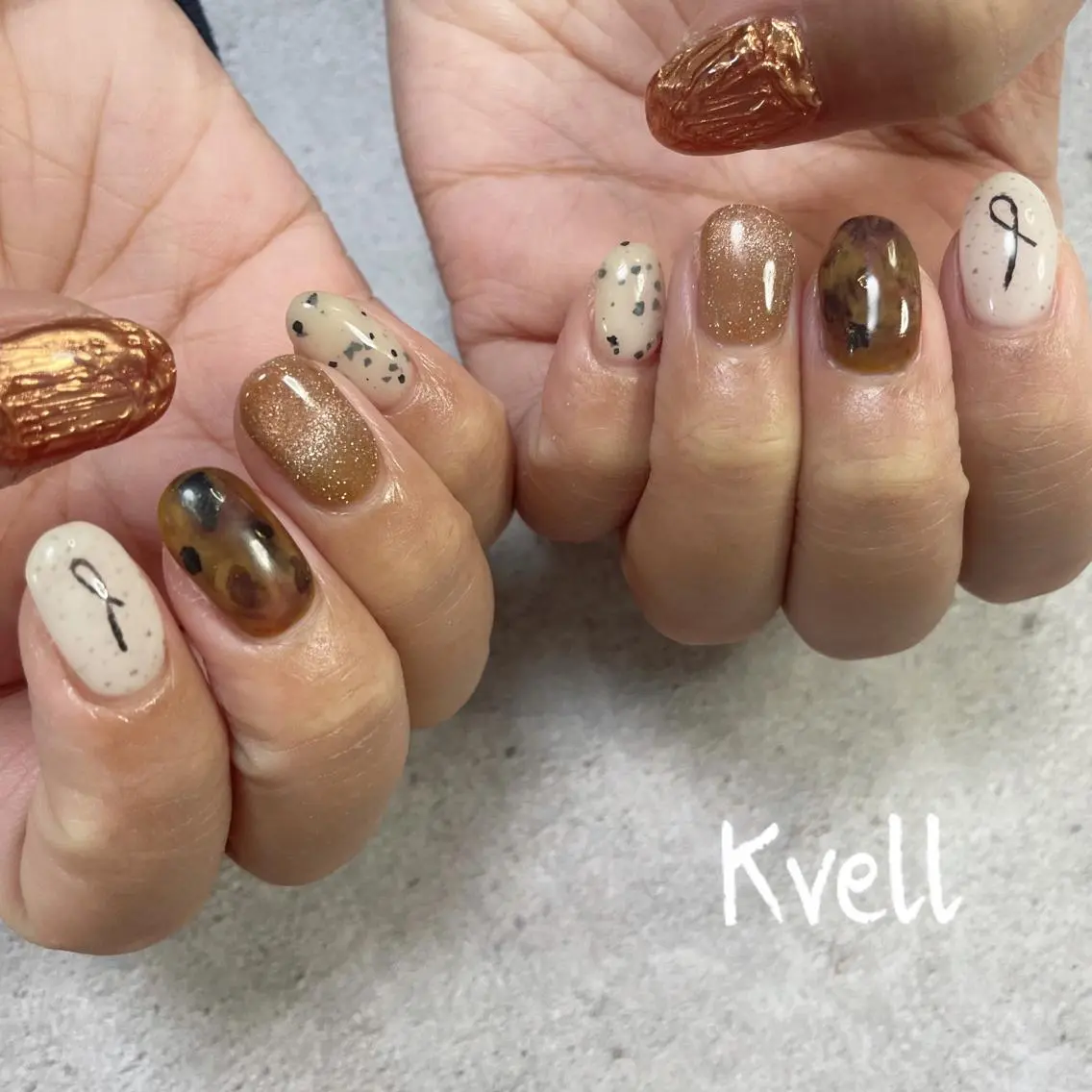 ネイル ハンドネイル nailsalon Kvellのネイルデザイン