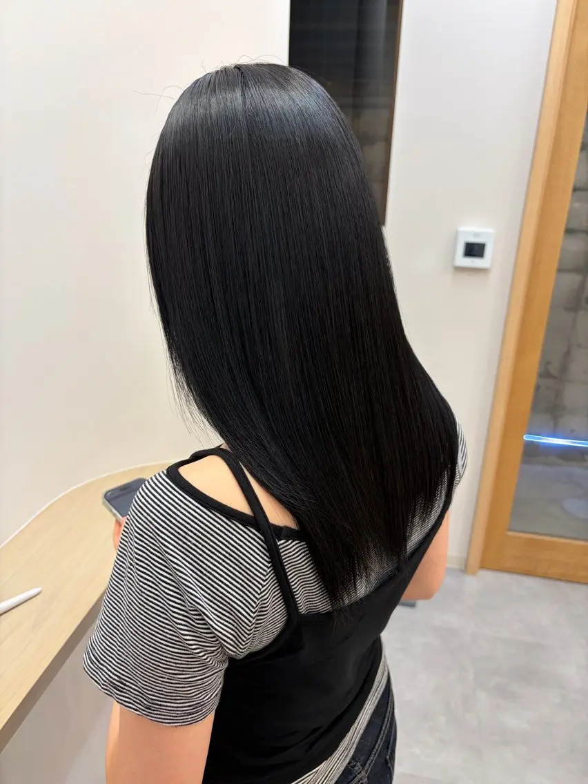 セミロング 髪質改善 トリートメント ヘアカラー トリートメント 髪質改善/縮毛矯正/ 艶カラー/登貴のヘアスタイル