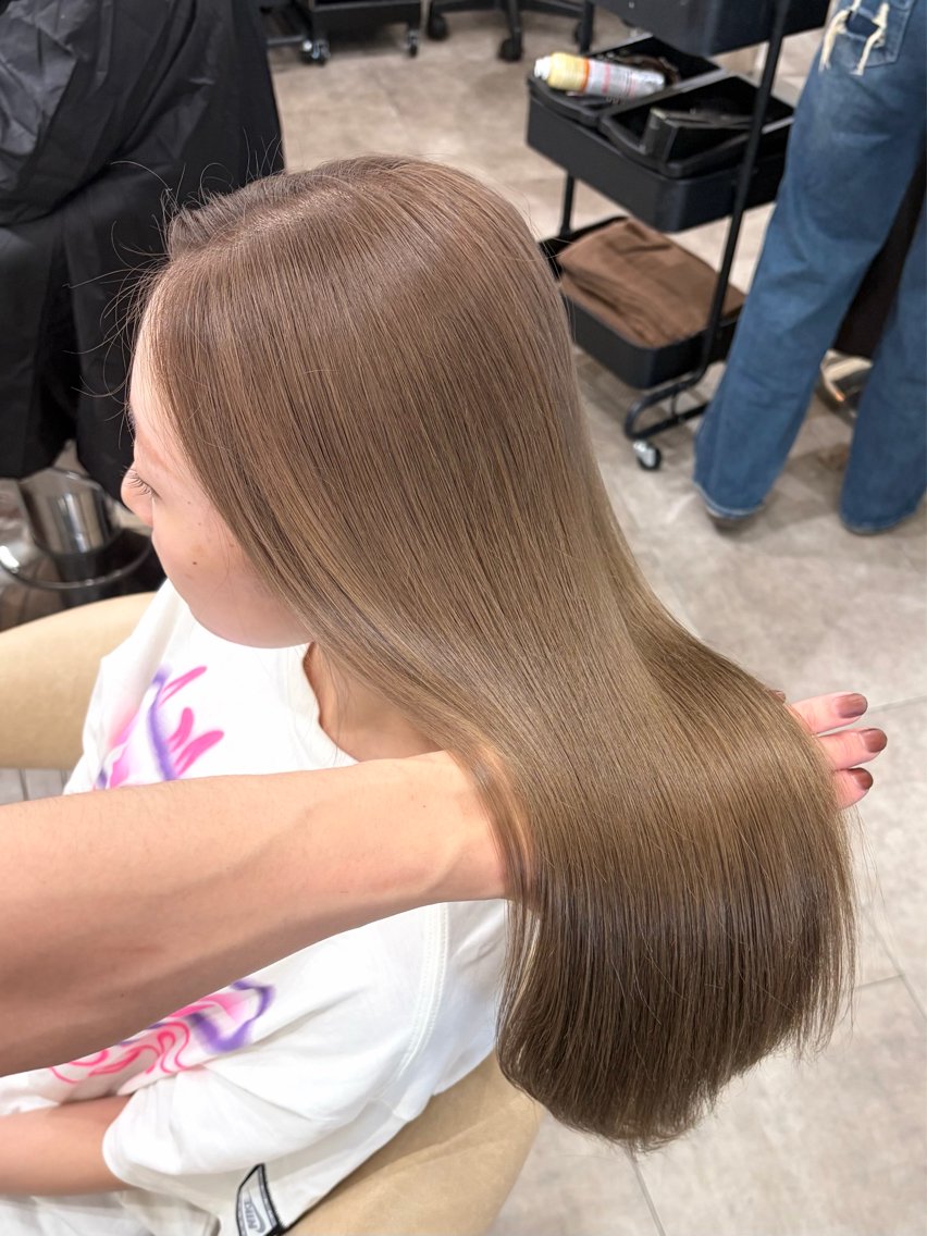 ロング ヘアカラー トリートメント 廣庭 勇人のヘアスタイル