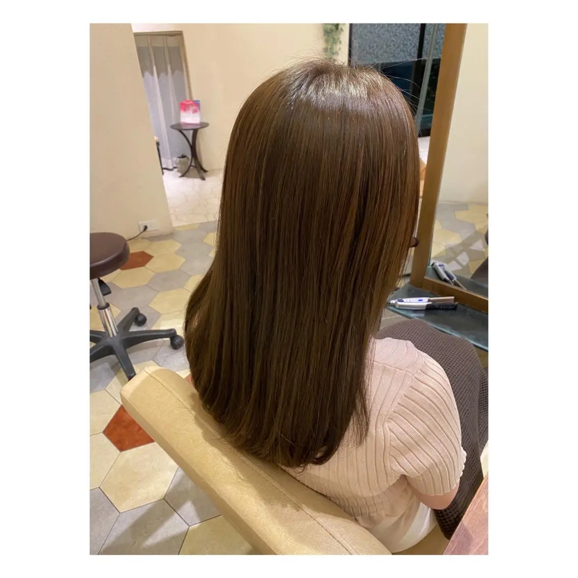 ロング カラー カット ヘアカラー トリートメント 菊池大一 溝の口パーマのヘアスタイル
