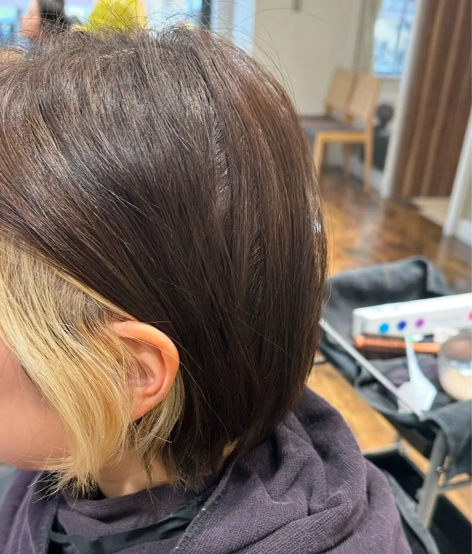カラー イヤリングカラー よしえ /心斎橋美容室のヘアスタイル