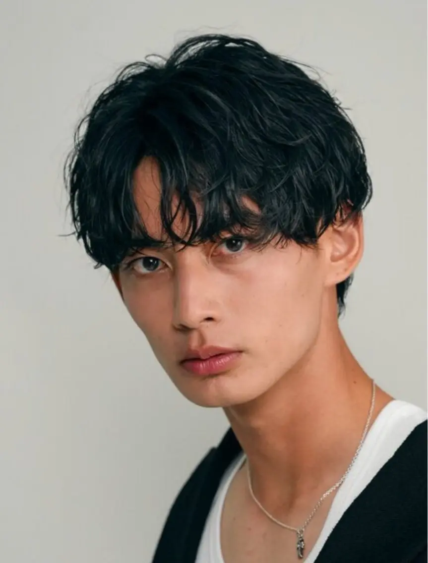 ショート パーマ メンズ カット パーマ fifthパーマ特化 ユウリのヘアスタイル