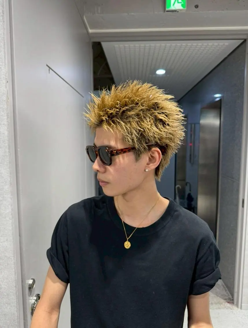 【✨モデル特別料金✨】メンズカット+ブリーチありorなし選べるダブルカラー ミニモ学割/韓国の写真