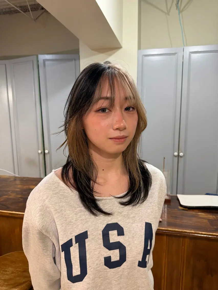 ミディアム カラー ヘアカラー 🤩噂のMr.髪ポジ ティブ®️yu🤩のヘアスタイル