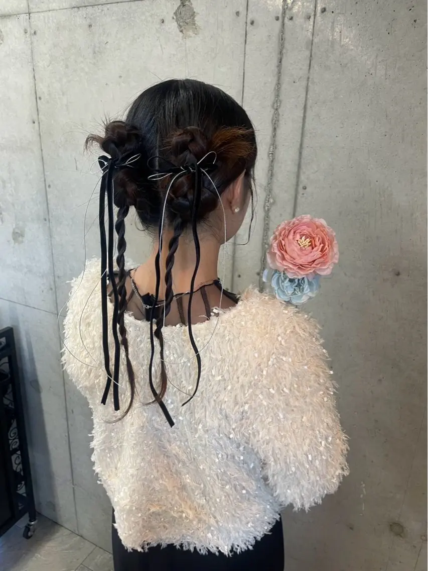 ロング ヘアアレンジ 美髪× ヘアセット✨Araiのヘアスタイル