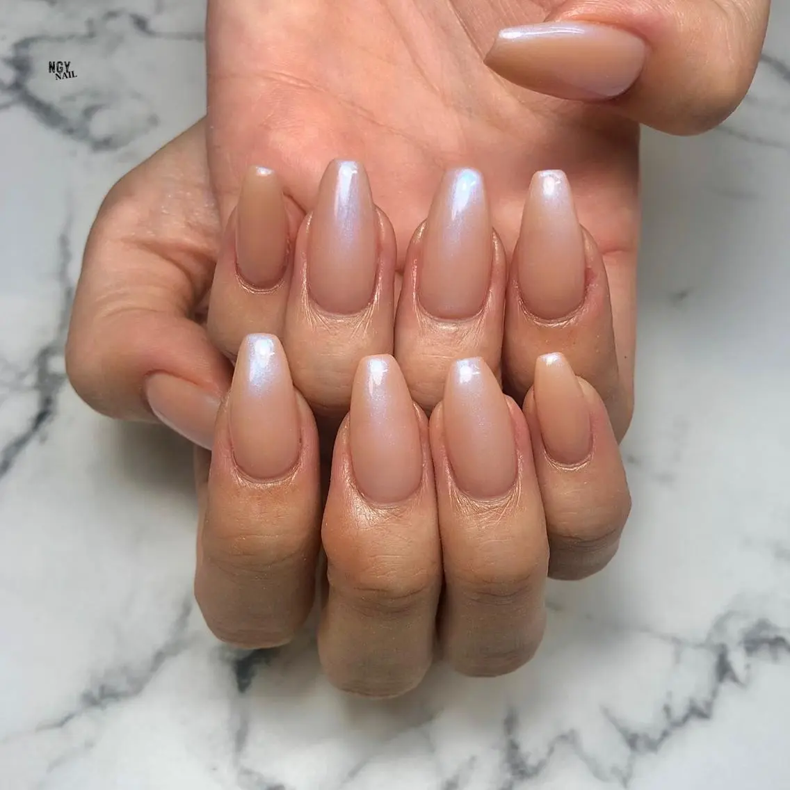 ネイル ジェルネイル 韓国ネイル ワンカラーネイル パラジェル スクエアネイル ハンドネイル NAIL NOWのネイルデザイン