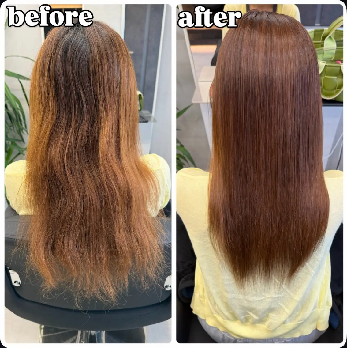 ロング 髪質改善 縮毛矯正 ヘアカラー 縮毛矯正 GHØAT【ゴート】 さおりのヘアスタイル