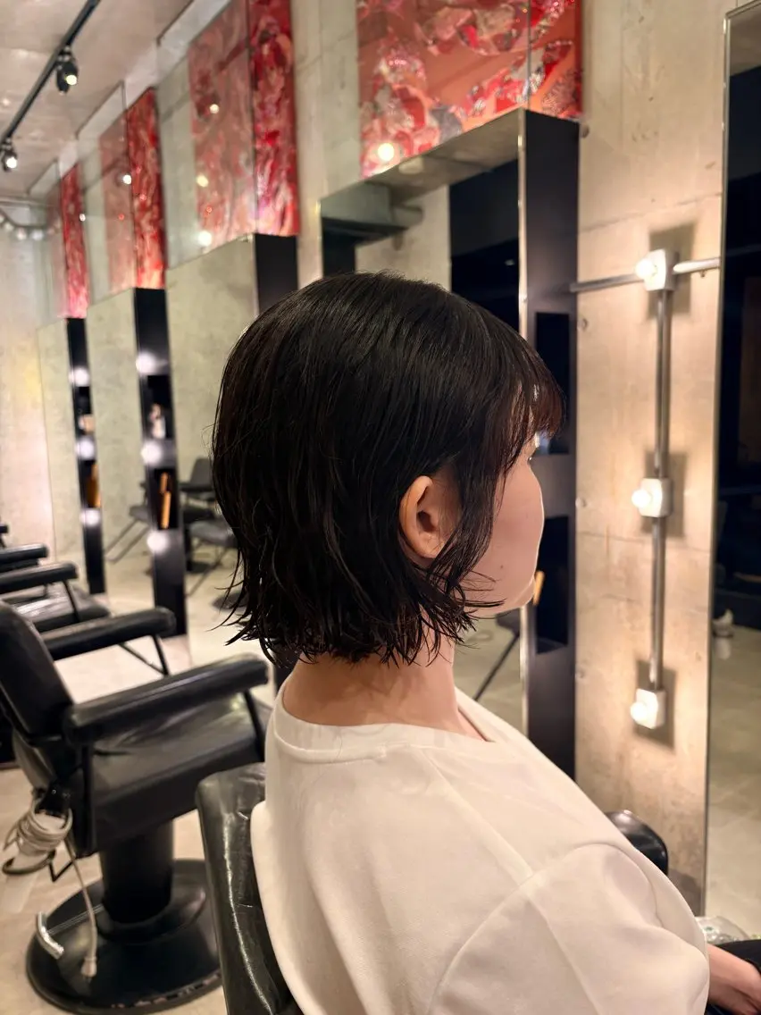 ショート ボブ くせ毛 似合わせカット kiri/ボブ・レイ ヤーカット🪐のヘアスタイル