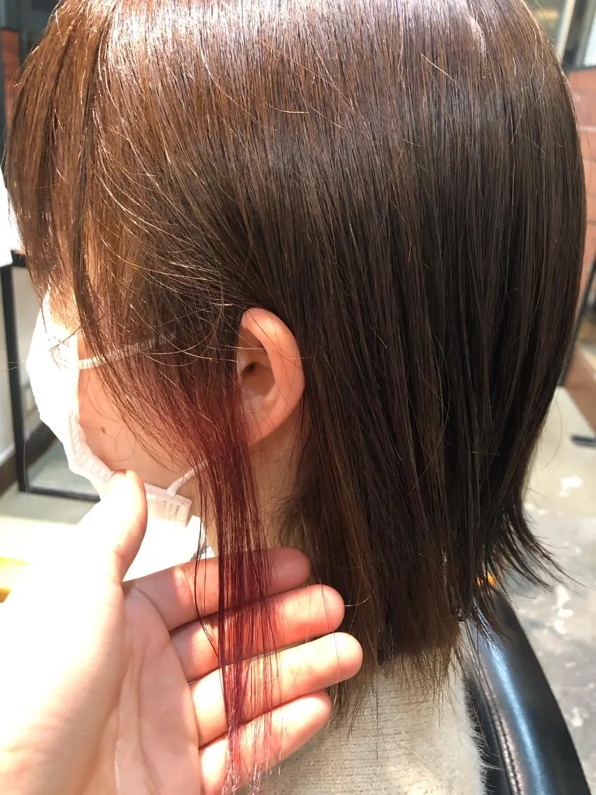 ✨イヤリングカラー+フルカラー+アミノ酸tr✨【透明感】【秋冬もオススメ😳】【イメチェン】の写真