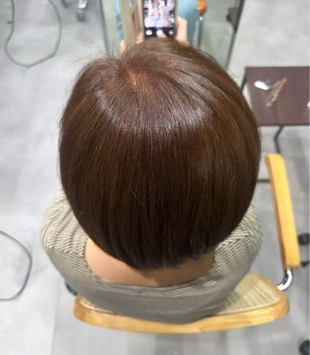 カラー 似合わせ/透明感 /顔まわりカット🌿のヘアスタイル
