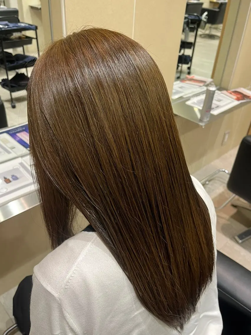 セミロング カラー ヘアカラー みう/板橋 モデル募集中🤍🫧のヘアスタイル