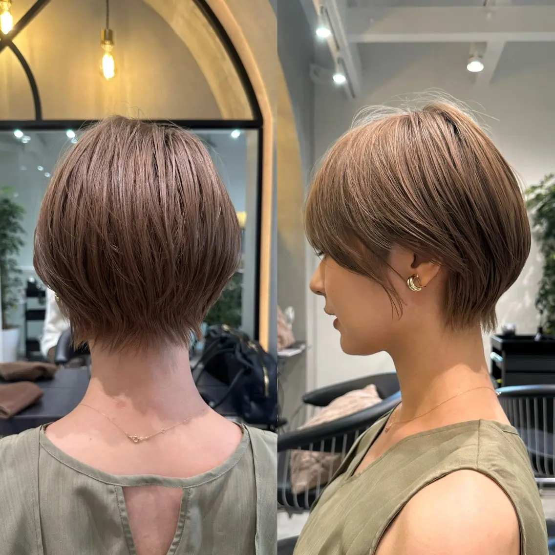 ショート ショートヘア 小顔カット カット ヘアカラー トリートメント ヘッドスパ 縮毛矯正/レイヤー taiga🐯のヘアスタイル