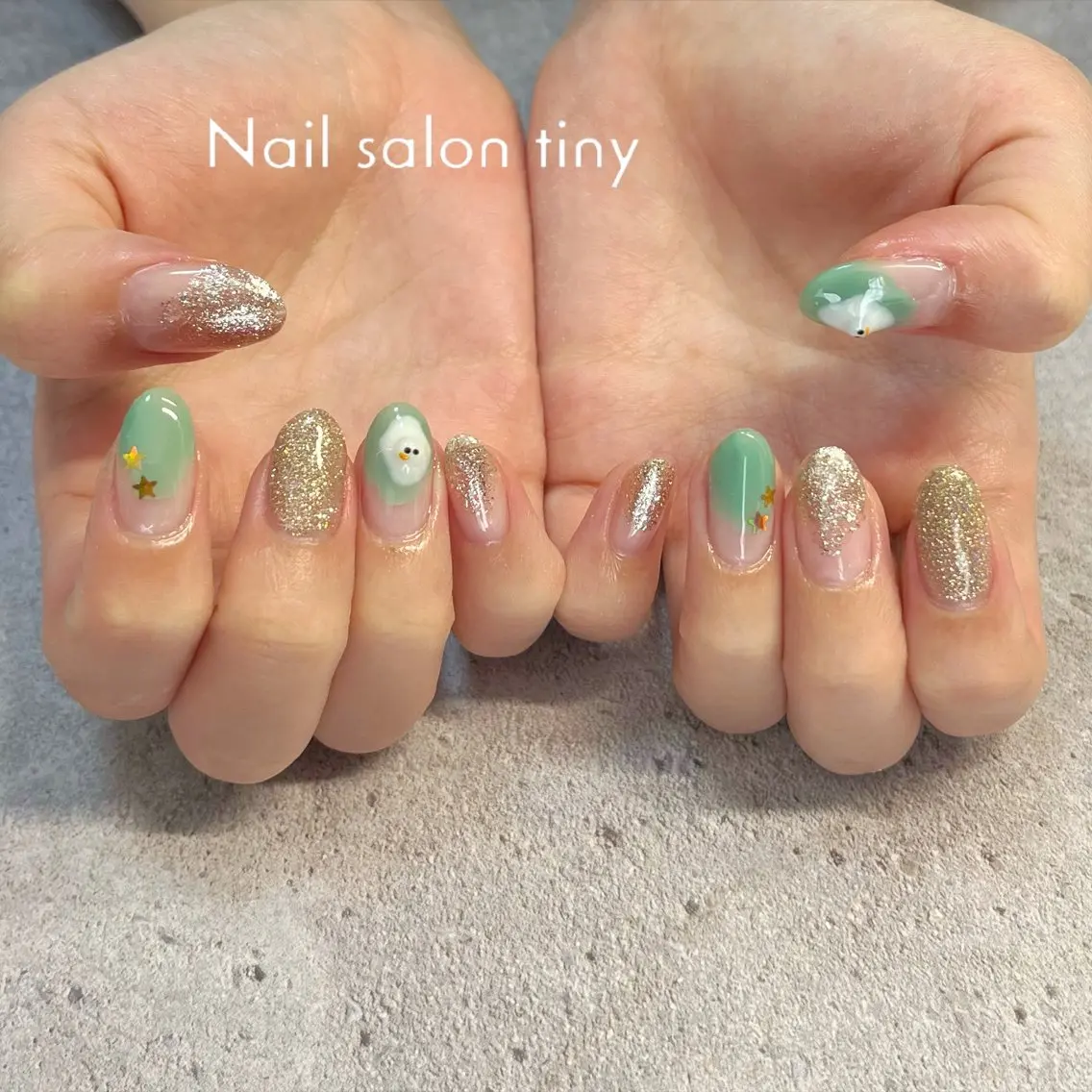 ネイル Nail salon tiny🩵のネイルデザイン