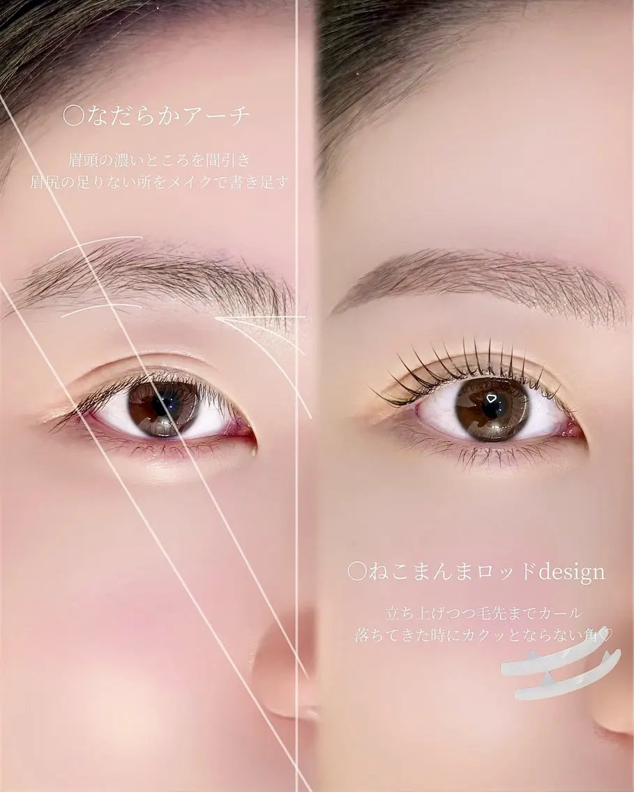 【すっぴん映え*】束間ラッシュリフト&美眉アイブロウの写真