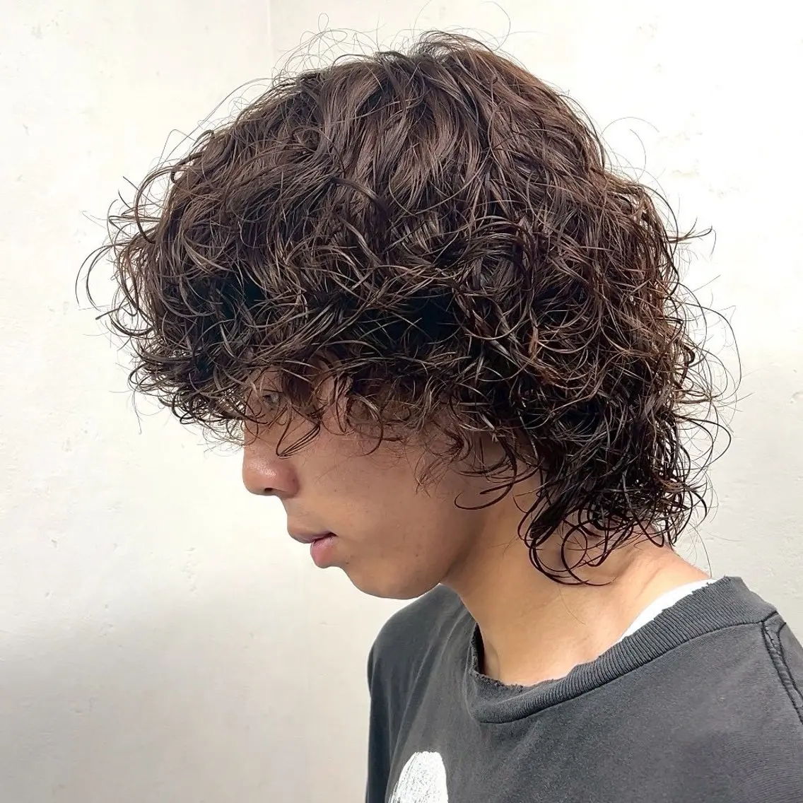 ショート パーマ メンズ カット パーマ パーマ/ハイトーン /吉田眞のヘアスタイル