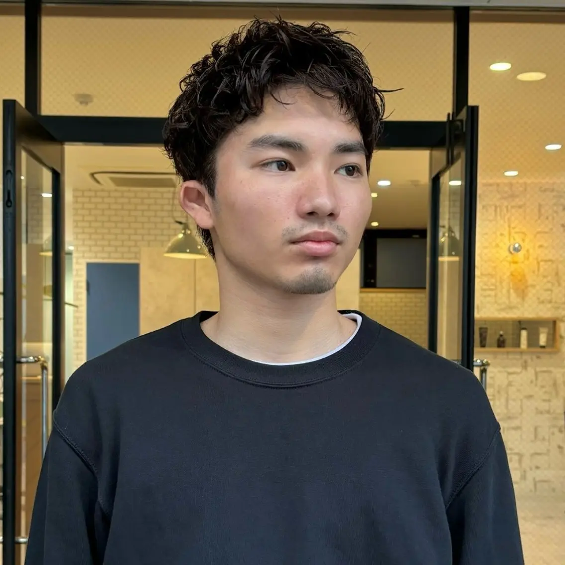 パーマ メンズ メンズパーマ メンズショート カット パーマ 【メンズショート 特化】村斎　伶次のヘアスタイル