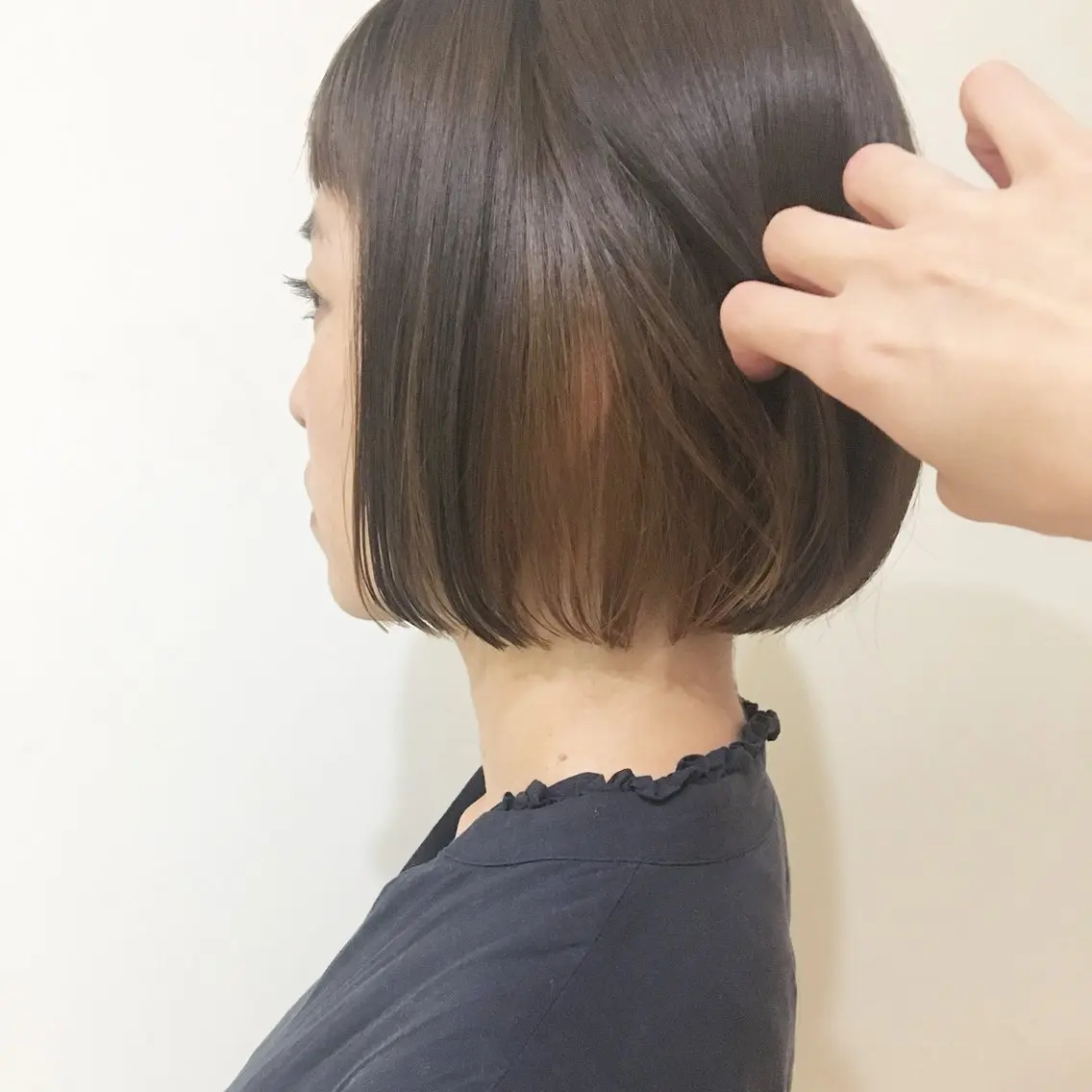 ミディアム カラー 水野 恵里加のヘアスタイル