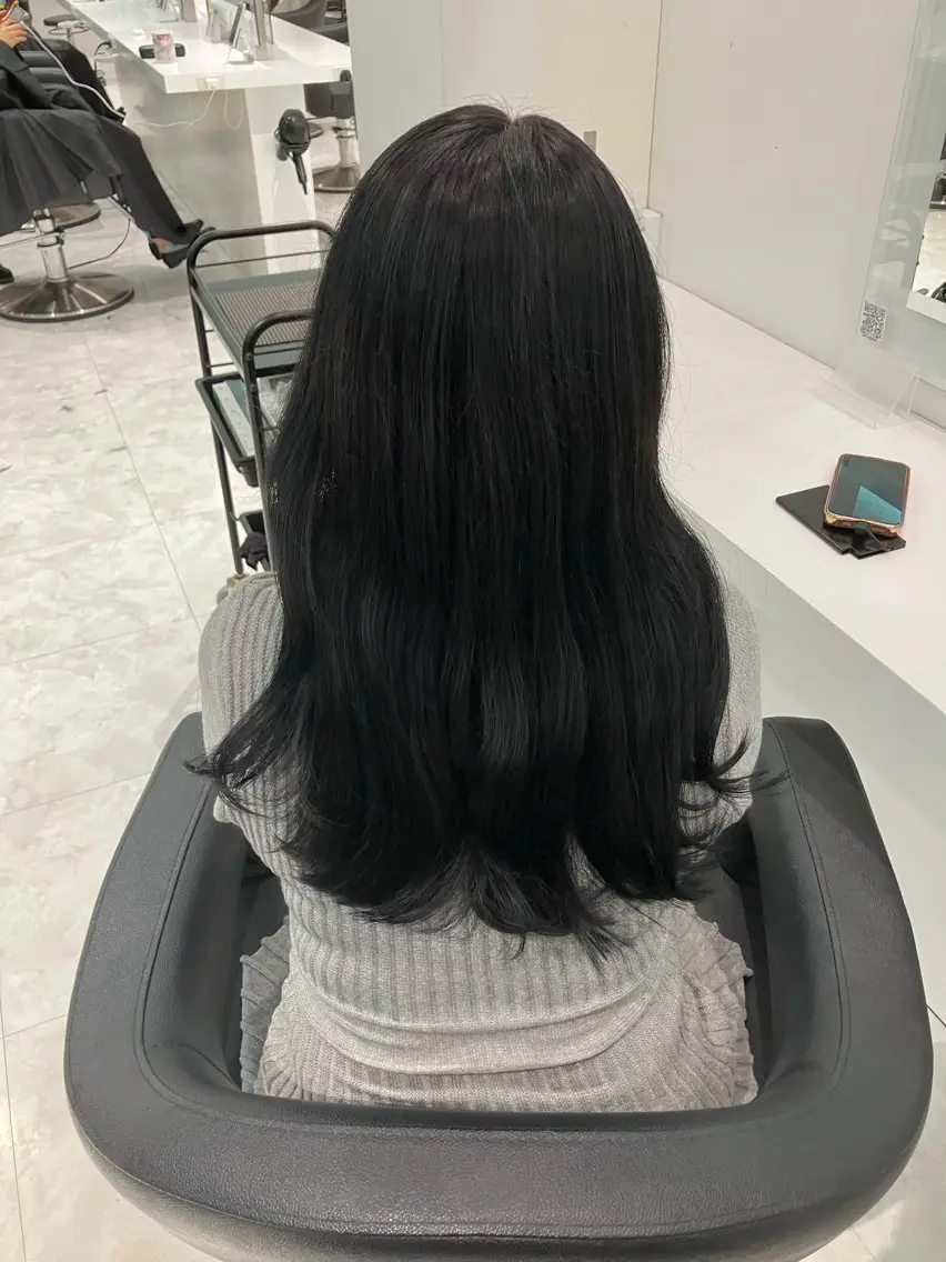 ロング カラー ヘアアレンジ 💓色落ちまで綺麗な 垢抜けカラー💓のヘアスタイル