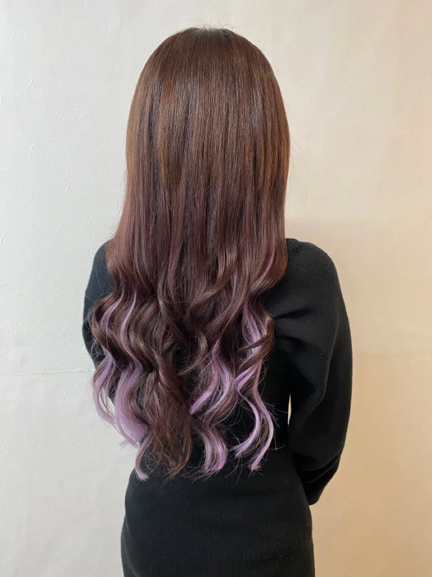 セミロング シールエクステ エクステ エクステ GLOSS♡ ヤマガミコウジのヘアスタイル