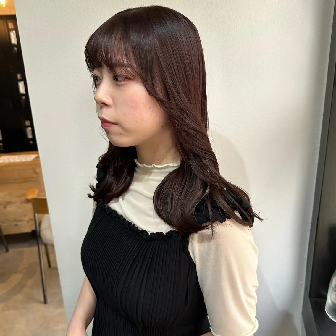 前髪カット✂︎+✨カラー【イルミナ・アディクシーカラー】✨+7種トリートメントの写真