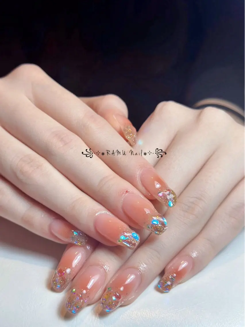 ネイル フレンチネイル 韓国ネイル シンプルネイル 冬ネイル ハンドネイル RAMU Nail 恵比寿店のネイルデザイン