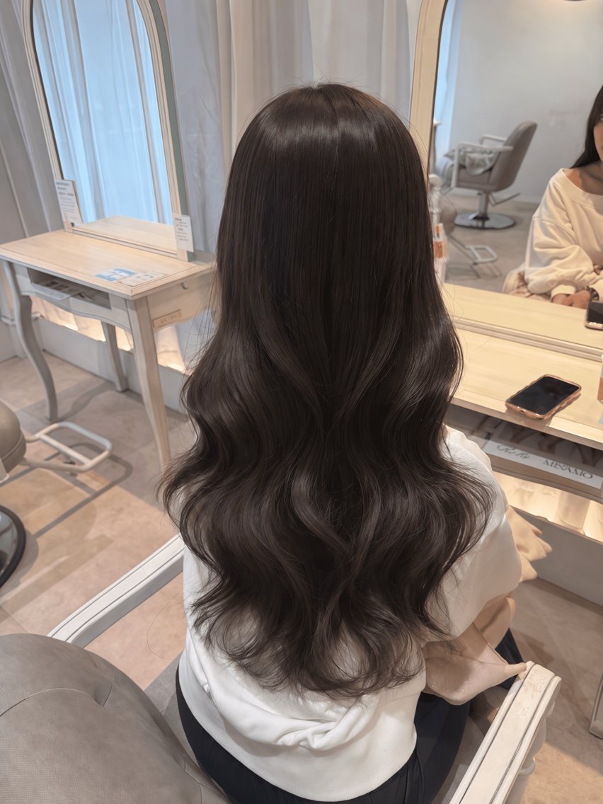ロング カラー カット ヘアカラー トリートメント rio / CreBiA /名駅のヘアスタイル