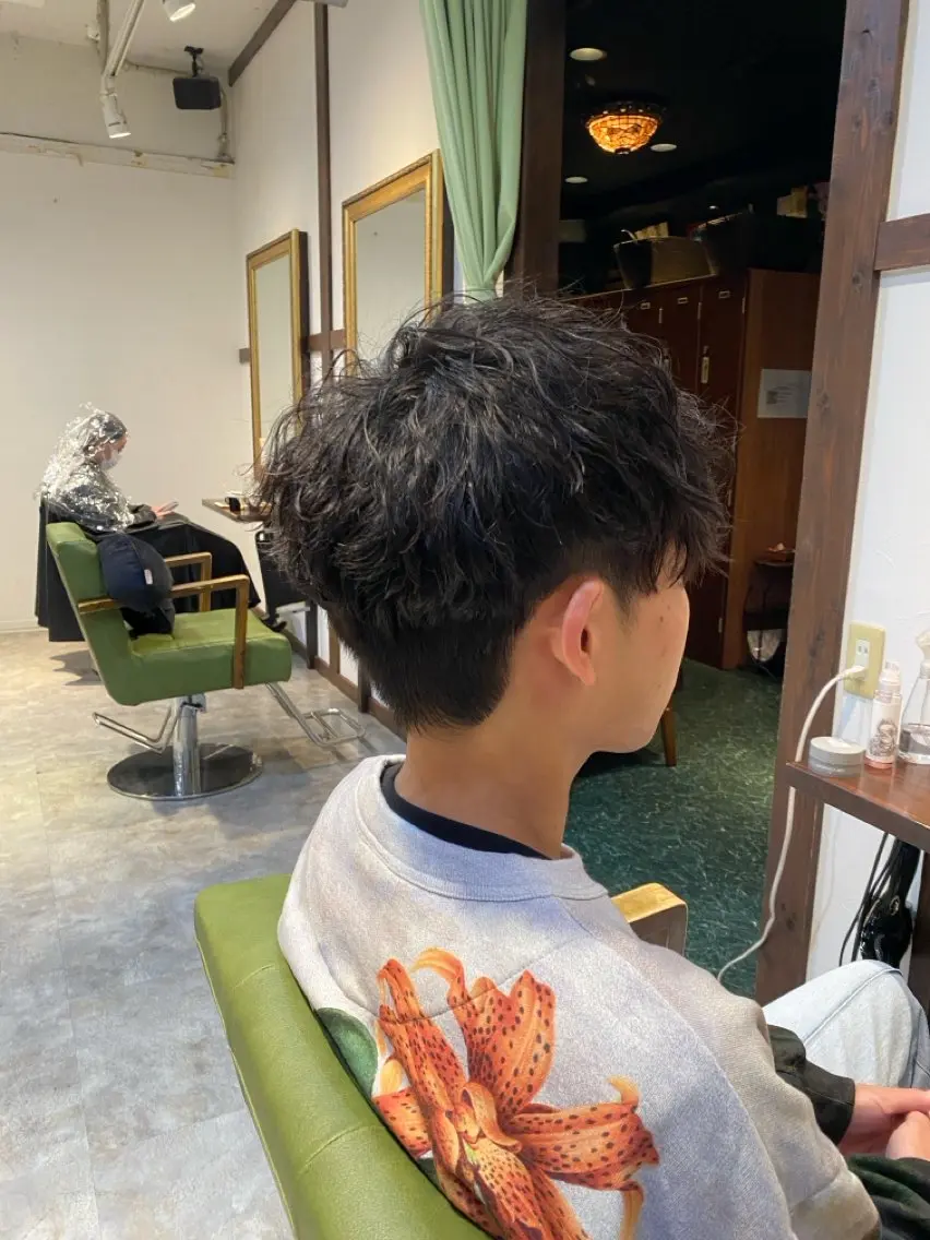 メンズ限定🌟トレンドパーマ+デザインカット💇♀️の写真