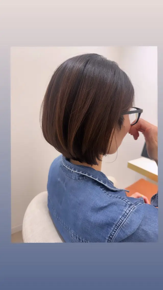 ショート ショートボブ ボブ ショートヘア オオツ マオのヘアスタイル