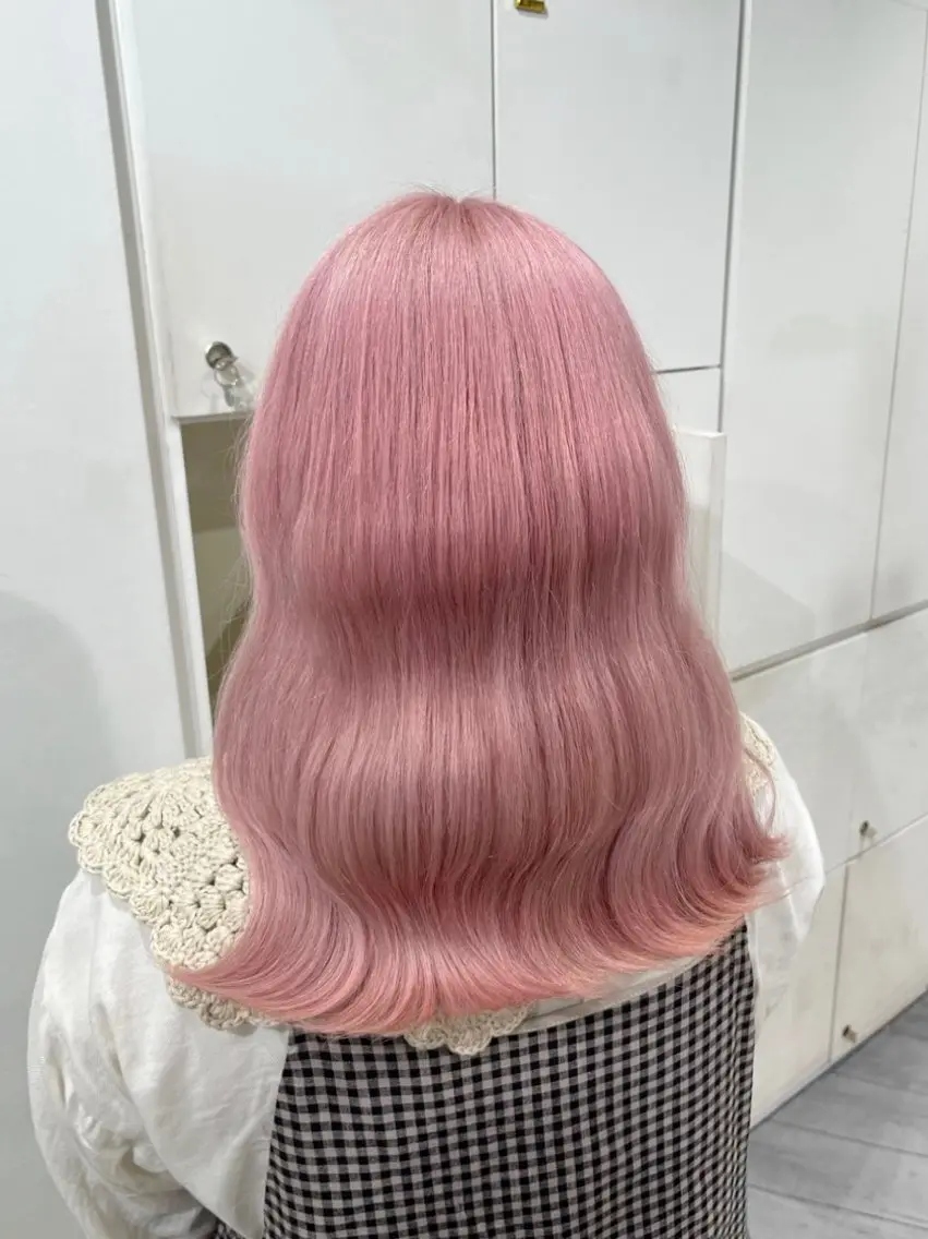 セミロング カラー 🤎HAZUKI🤎 ハイトーン✨のヘアスタイル